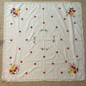 Embroidered table cloth